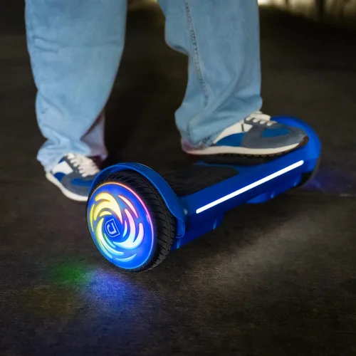 Vista 8 de Jetson Axis - Tabla de gravedad iluminada, tabla de montar eléctrica autoequilibrada para niños con ruedas iluminadas LED, altavoz Bluetooth