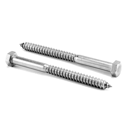 Vista 14 de Tornillos de cabeza hexagonal de 1/2" x 2" con rosca parcial, 10 piezas de acero inoxidable 304 18-8, tornillos hexagonales para madera de SG TZH