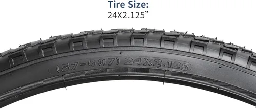 Vista 6 de YUNSCM 2-PCS 24" Mountain Bike Tires 24x2.125/57-507 Compatible with Mountain Bike 24 x 2.125 Bicycle Tires (Y-1520)