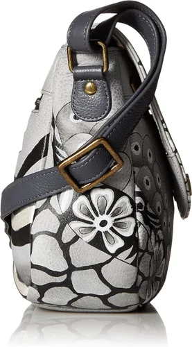 Vista 3 de Anna by Anuschka Hand Painted Leather Women's Flap Crossbody
