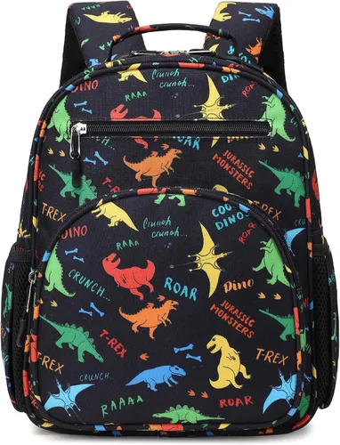Vista 9 de abshoo Lindas mochilas ligeras para niños de 4 a 8 años de edad (coches negro)