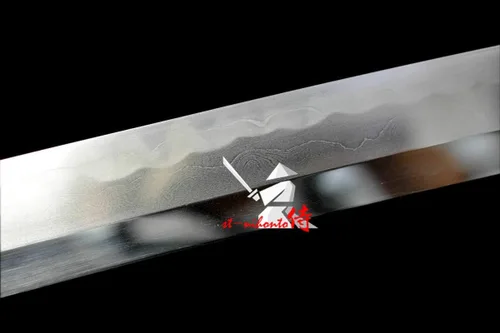 Vista 3 de Espada hecha a mano de acero TAMAHAGANE de espiga completa, espada samurái japonesa