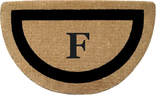 Vista 68 de Tapete de fibra de coco natural, para puerta de entrada, rectangular, resistente, para patio, atrapador de suciedad antideslizante, decoración