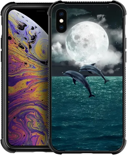 Vista 46 de Funda compatible con iPhone XR, diseño de elefantes africanos para niñas, diseño de patrón a prueba de golpes, antiarañazos, carcasa trasera