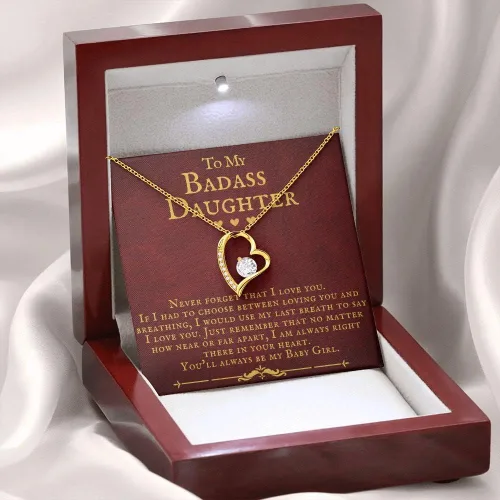 Vista 2 de ZILORRA - Collar para hija Regalos para hija de mamá, regalos para hija de papá, collares para hija de mamá, joyería de hija de papá, cumpleaños
