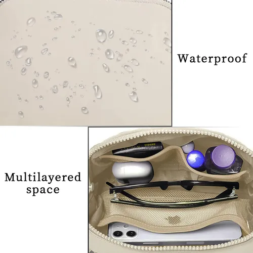 Vista 5 de Riñonera con correa ajustable, cangurera cruzada para mujer, riñonera de moda, mini bolsa de cintura para entrenamiento, correr, viajar, senderismo