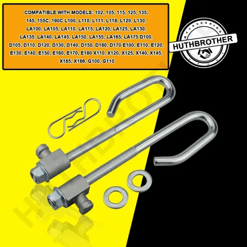 Vista 2 de Huthbrother GX24864 GX21718 Kit de barra de elevación de cubierta, compatible con J-OHN D-eere 14M7465 GX26085 24M7053, para E130 Deck Lift Link Kit
