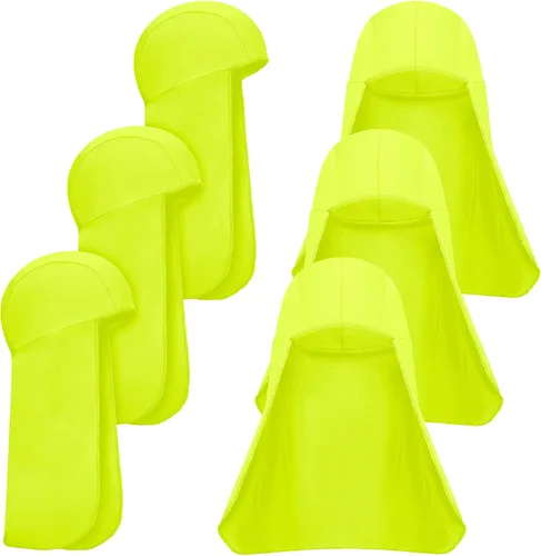 Vista 15 de Sintege 6 piezas de sombrero duro para protección solar con calavera, protector de cuello de secado rápido para mujeres y hombres