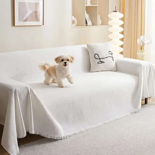 Vista 41 de MEETSKY Funda de sofá para sofá de cojines, protector de muebles de sofá, fundas de sofá de chenilla, fundas de sofá seccional para mascotas, funda
