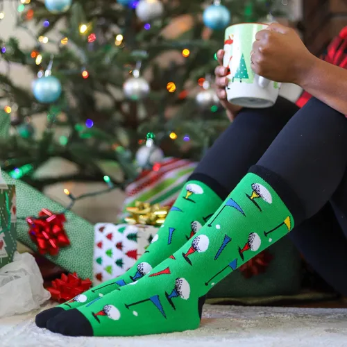 Vista 8 de Lavley Funny Socks For Men - Novelty Gifts For Sports Fans, Golfing, Pickleball, Weight Lifting, Racing and More