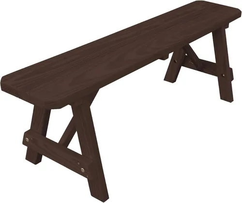 Vista 97 de Furniture Barn USA Pine - Banco tradicional de 2 pies, color negro