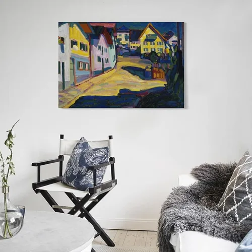 Vista 5 de Wassily Kandinsky - Pósteres de Murnau Burggrabenstrasse para pared, pintura fotográfica, póster colgante para decoración de dormitorio familiar