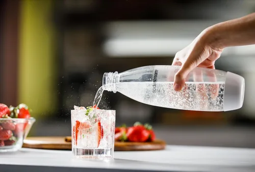 Vista 3 de SodaStream - Botellas para preparar bebidas con gas de 1 L, paquete de 2, color negro
