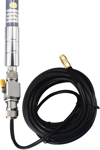 Vista 8 de Kit de antena LoRa de 915 MHz para Meshtastic, 5.8dBi, cable de 16.4 pies