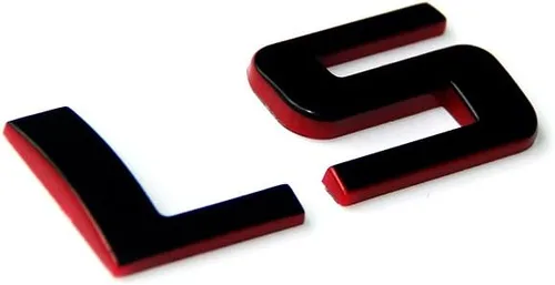 Vista 4 de Yoaoo Paquete de 2 Emblemas de Placa de Identificación OEM Ls Insignias Calcomanías 3D Compatibles con Sierra Silverado Redline