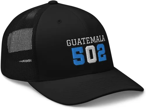 Vista 4 de RIVEMUG 502 Guatemala Curvo Bill Trucker Hat Mid Crown Gorra ajustable Gorra de Guatemala Gorra de Guatemala