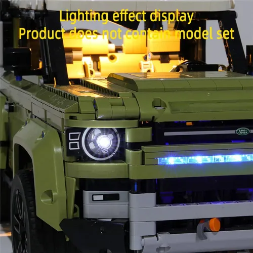 Vista 5 de GEAMENT Kit de luces LED para Technic Land Rover Defender - Compatible con el modelo de construcción Lego 42110 (juego de modelos no incluidos)