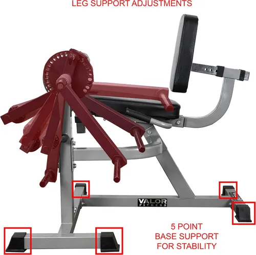Vista 5 de Valor Fitness CC-4 aparato para musculación de piernas ajustable