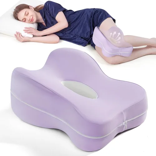 Vista 8 de Knee Pillow for Side Sleepers - 13" Lengthened Leg Pillow for Side Sleeping, Memory Foam with Airflow Hole, No Sagging/Stiffening, Helps Relieve
