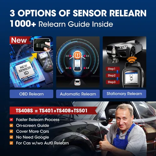 Vista 4 de Autel MaxiTPMS TS408S PRO TPMS Herramienta de programación: 2026 Ver. Igual que TS501 Pro 508WF MX808TS MK808TS MP900TS Herramienta