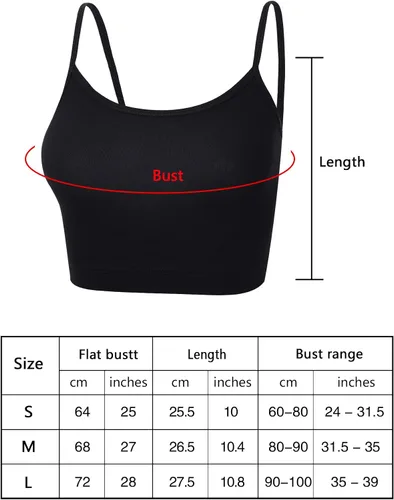 Vista 3 de Paquete de 4 camisetas cortas sin mangas para mujer, camiseta corta con tirantes delgados, camiseta básica deportiva, media camisola