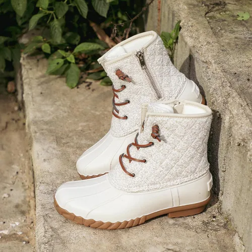 Vista 8 de STQ - Botas de pato para mujer, Botas de invierno acolchadas para la nieve