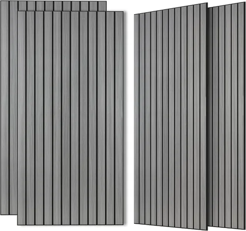 Vista 16 de Paquete de 4 paneles acústicos absorbentes de sonido, 47.2"x23.6" (47.2 x 23.6 pulgadas) paneles de amortiguación de sonido, paneles decorativos