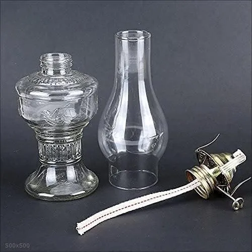 Vista 4 de Genérico Araña moderna, lámpara de huracán nostalgia retro, simple artesanía de vidrio compatible con iluminación del hogar, luz de emergencia, Azul