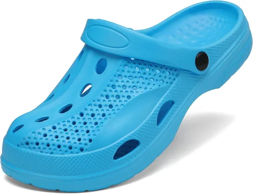 Vista 12 de SOSOWHLTE - Zueco con soporte de arco para hombre y mujer, zapatos de jardín unisex cómodos sin cordones, pantuflas informales para exteriores