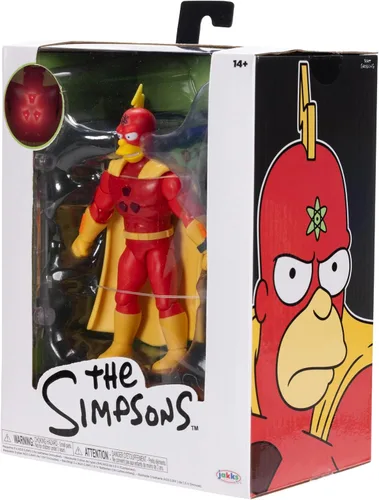 Vista 6 de The Simpsons Figura de Acción de Coleccionista Premium de Radioactive Man de 5 Pulgadas