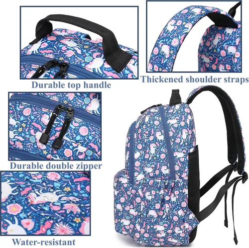 Vista 6 de Leaper Mochila kawaii para laptop para niñas y niños, mochila de viaje para niños, mochila escolar linda para la universidad