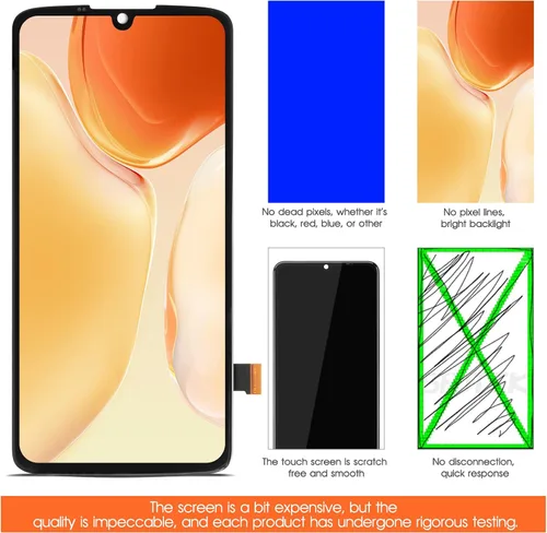Vista 6 de Pantalla OLED para Motorola Moto Z4 Reemplazo de pantalla para Moto XT1980 Pantalla LCD XT1980-3, XT1980-4 Pantalla táctil Digitalizador Asamblea