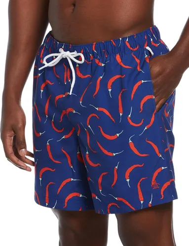 Vista 3 de Original Penguin Pantalón corto de natación ecológico con estampado de pimienta para hombre