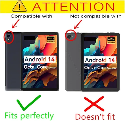 Vista 2 de Protector de pantalla para tableta URAO C107 de 10.1 2024, película de vidrio templado, compatible con MUISOO MUIC107 de vidrio templado de 10.1