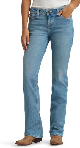 Vista 22 de Wrangler Jeans para mujer Cash de tiro medio con dobladillo ventilado Ultimate Riding espíritu americano