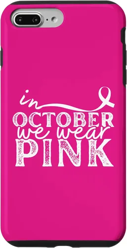 Vista 12 de iPhone 16 In October We Wear Pink Breast Cancer Awareness Graphic Case