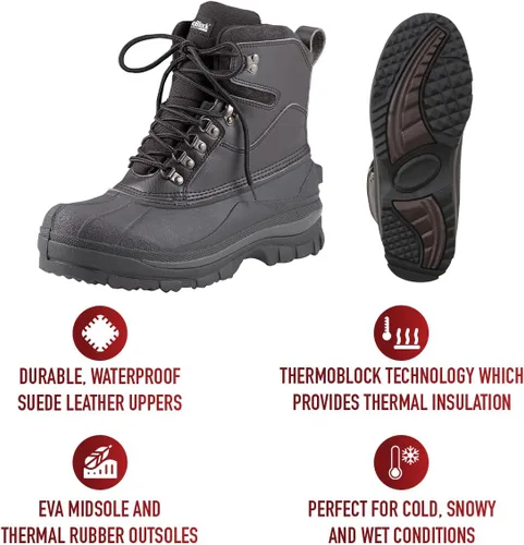 Vista 2 de Rothco Botas de senderismo para clima frío de 8 pulgadas