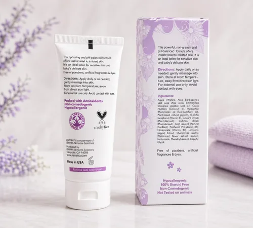 Vista 7 de Crema de rosácea: loción de erupción facial para aliviar el enrojecimiento facial para eccema, psoriasis, urticaria y piel seca, curación natural