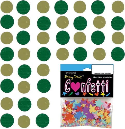 Vista 211 de Confetti Circle 1/4" Negro, Azul Marino Combo - 2 bolsas de media onza (1 oz) (8550/9971)
