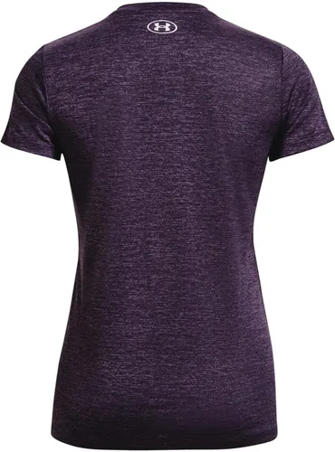 Vista 2 de Under Armour - Camiseta Tech para mujer, de manga corta, con cuello en V, jaspeada
