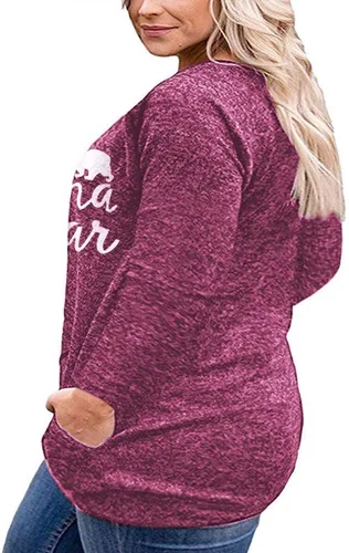 Vista 2 de VISLILY Camisa casual de manga larga con botones y bolsillos para mujer