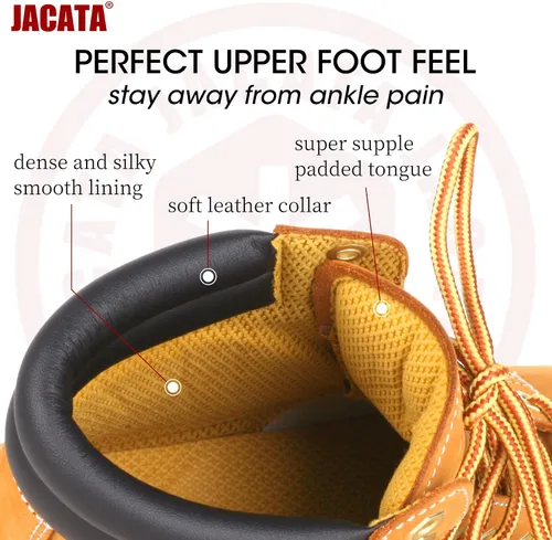 Vista 3 de Botas de trabajo para hombre de aceropunta suave, antideslizantes, de goma, resistentes a la construcción, aceite industrial, botas de construcción