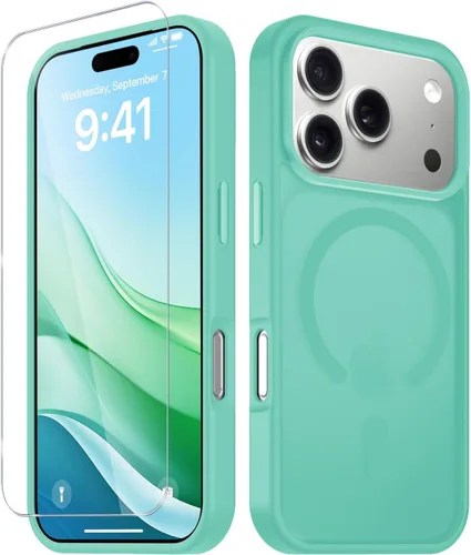 Vista 1647 de Funda para Google Pixel 10 Pro XL, cubierta magnética mate, color negro Fit for MagSafe, Screen Protector included, Shockproof Military Grade