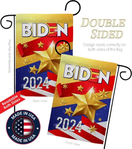 Vista 3 de Biden Harris Flag 2020 Garden Flag Set Wall Holder Patriotic Vote President Democrat Republican Tea Party United State American Election House