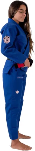 Vista 6 de Kingz Brazilian Jiu Jitsu Gi Kimono BJJ ligero para mujer IBJJF Legal 1693ozm Pearl Weave Pro Competition Balistico 30