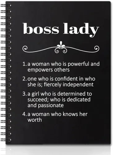 Vista 7 de Boss Lady - Cuadernos de tapa dura de 160 páginas en espiral, regalo de agradecimiento, regalo de agradecimiento, regalo de jubilación, regalo