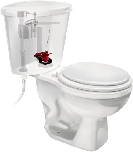Vista 3 de Fluidmaster 555CRP8 Universal PerforMAX Kit de reparación de válvula de descarga de inodoro de 5 minutos de 2 pulgadas.