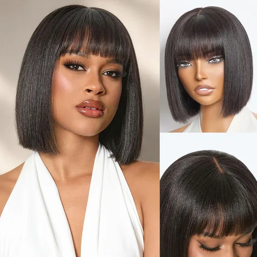 Vista 31 de Luvme Hair Ultra Confortable, de Colocación Rápida y Fácil, Corte Pixie Corto con Flequillo de 12.7 cm, con Tapa de Algodón Amistosa con la Piel