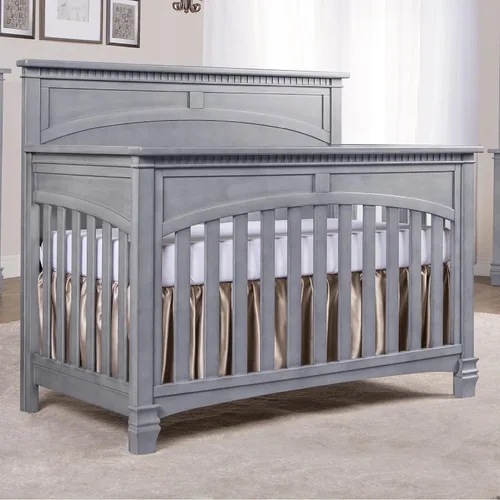 Vista 3 de Evolur Santa Fe - Cuna convertible 5 en 1, color gris tormenta Gris (Storm Grey)
