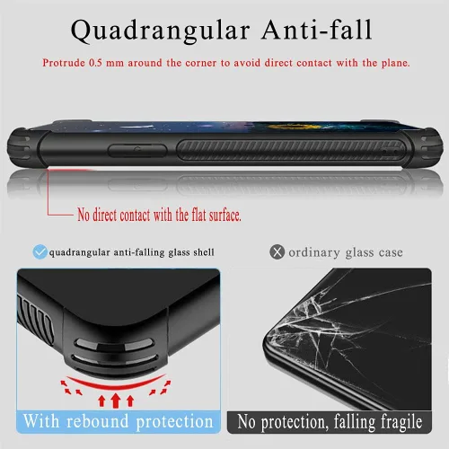 Vista 6 de ZHEGAILIAN Funda compatible con iPhone 13 Pro, funda protectora de TPU suave antideslizante reforzada con cuatro esquinas a prueba de golpes